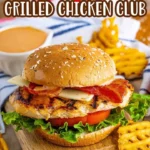 Chick-fil-A Grilled Chicken Club Sandwich with lettuce, tomato, and bacon.