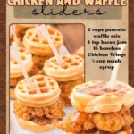 Delicious Chicken and Waffle Sliders served on a plate, showcasing savory and sweet flavors.