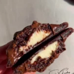 Delicious Chocolate Cheesecake Cookies with rich chocolate and creamy cheesecake topping
