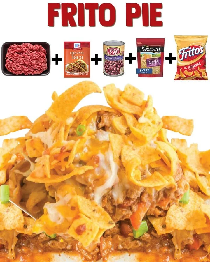 Classic Frito Pie served in a bowl with toppings