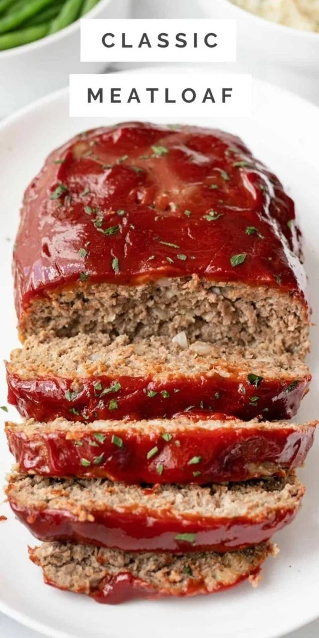 Delicious easy meatloaf made with ground beef and savory spices