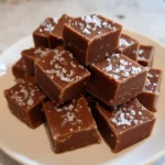 Delicious homemade fat burning fudge in a chocolate dish