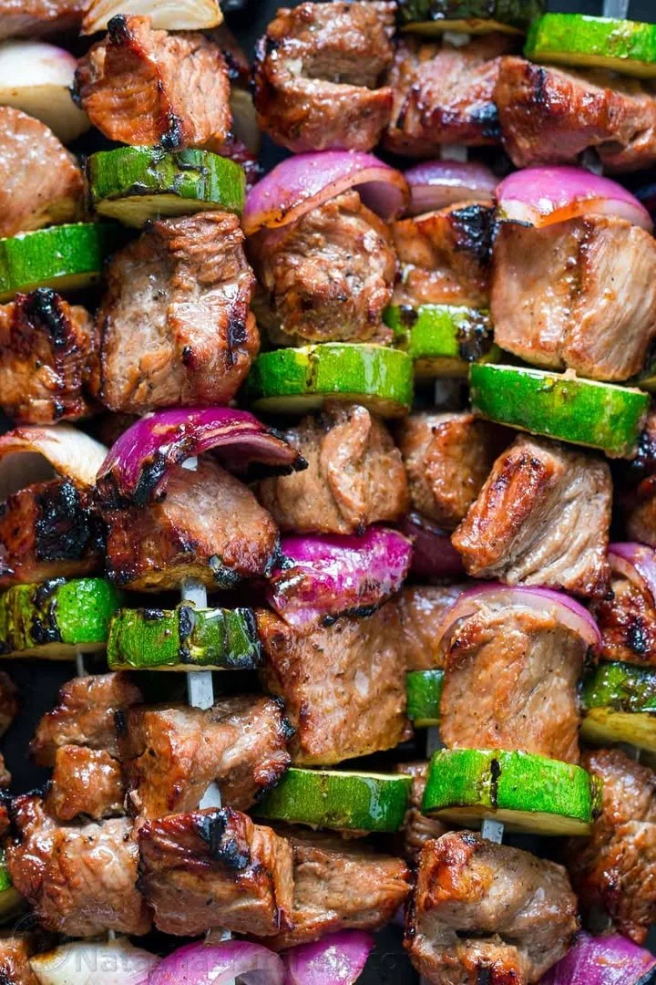 Flavorful and tender steak kebabs grilled to perfection with spices