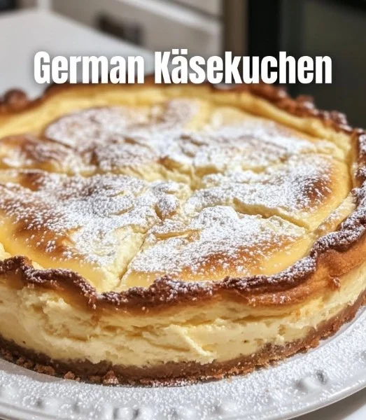 Delicious slice of German Cheesecake topped with fresh berries