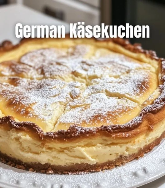 Delicious slice of German Cheesecake topped with fresh berries.