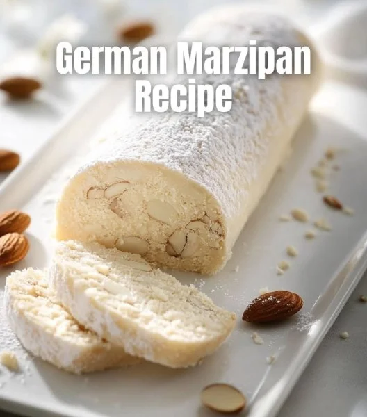 Deliciously crafted German Marzipan sweets on a decorative plate.