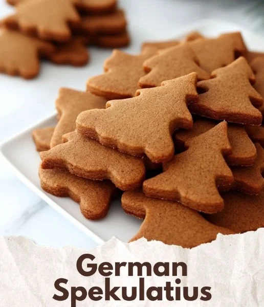 German Speculoos cookies served with coffee