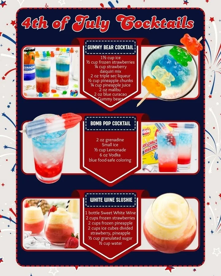 A vibrant Gummy Bear Cocktail garnished with gummy bears and served in a glass.