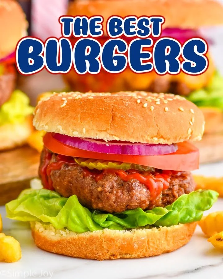 Delicious hamburger with fresh toppings and a perfectly grilled patty