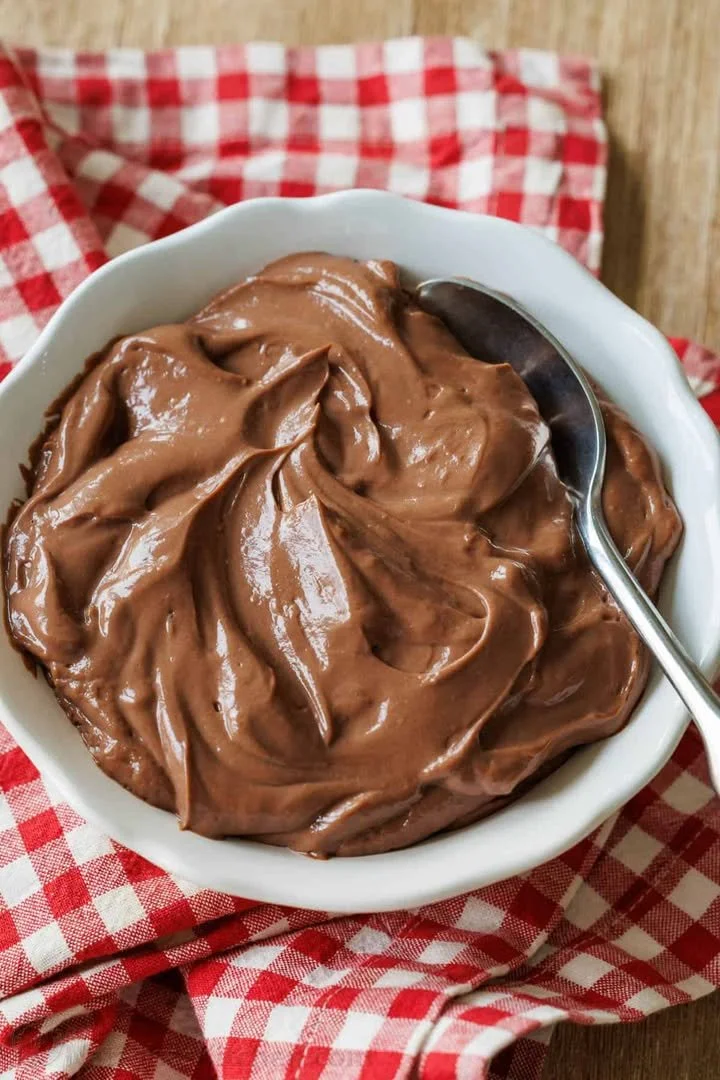 Delicious Hard Boiled Egg Chocolate Pudding dessert served in a bowl