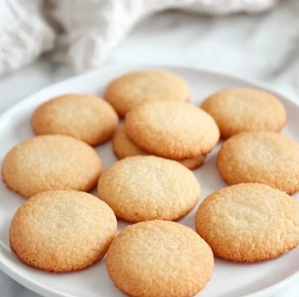Heath Sand German Shortbread Cookies on a plate