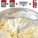 Creamy homemade Alfredo Sauce made with butter, cream, and cheese.