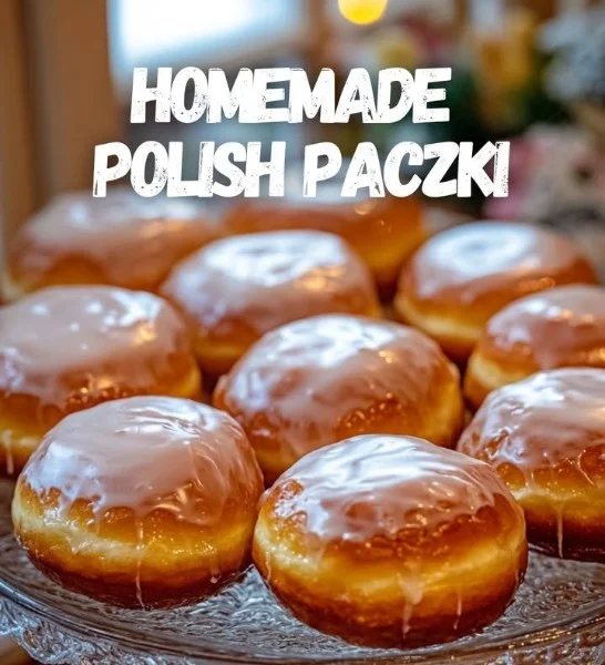 Delicious homemade Polish doughnuts ready to be enjoyed