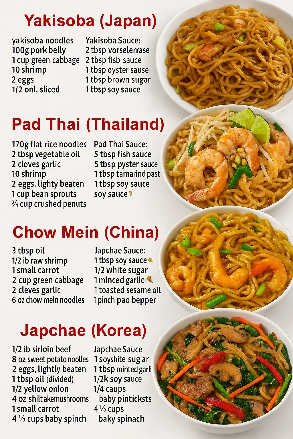 Plate of delicious yakisoba, traditional Japanese fried noodles with vegetables.