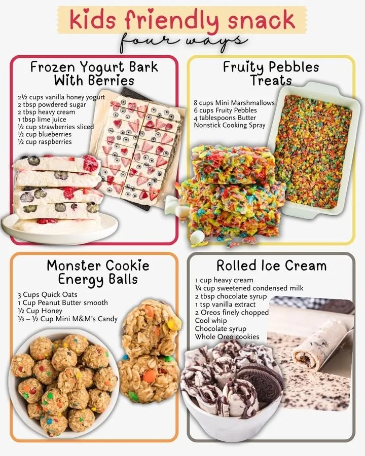 Healthy and fun kids snacks recipes for kids