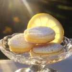 Lemon pound cake cookies with a fresh lemon glaze on a white plate.