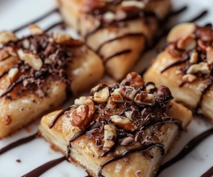 Delicious nut corners made with various nuts and a crispy exterior