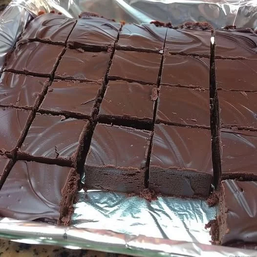 Delicious old-fashioned fudge displayed on a wooden table