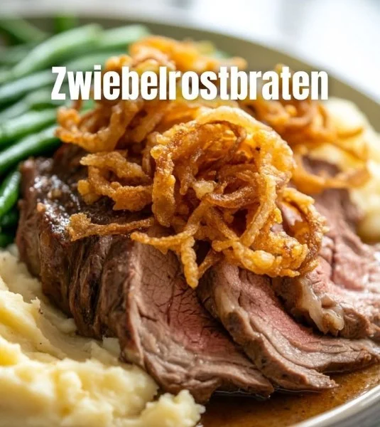 Delicious Onion Roast Beef dish ready to be served