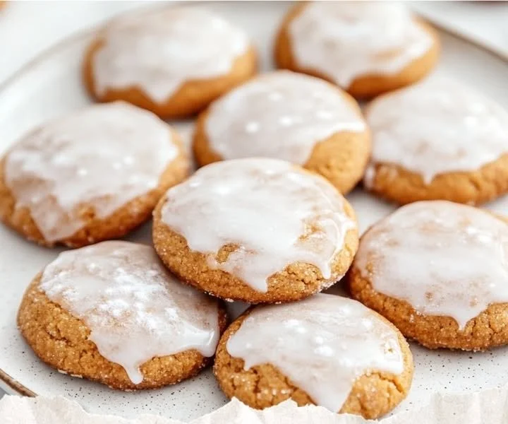 Bowl of freshly baked Peppernuts Cookies, a traditional holiday treat.