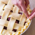 Delicious homemade cherry pie with flaky crust and vibrant cherry filling