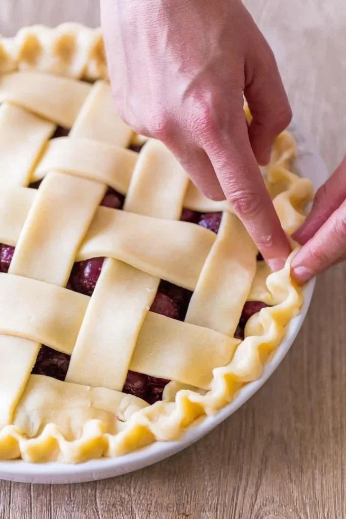 Delicious homemade cherry pie with flaky crust and vibrant cherry filling