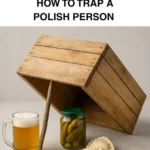 Delicious pierogi with beer and pickles displayed on a plate