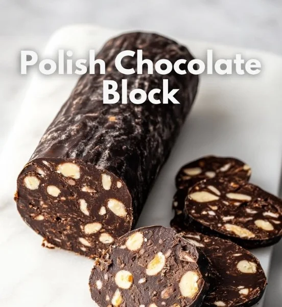 Delicious Polish chocolate block showcasing rich flavor and traditional craftsmanship