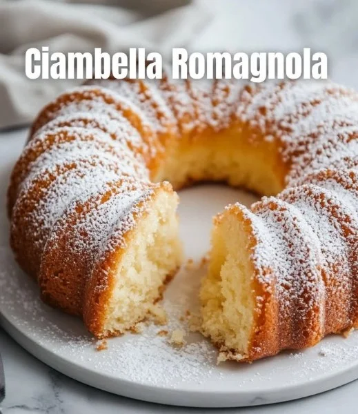 Delicious Romagnola Ring Cake served on a festive table