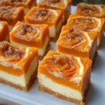 Delicious sweet potato cream cheese bars with a creamy topping
