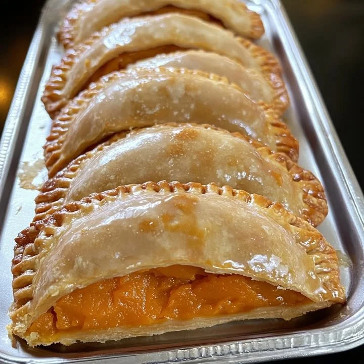 Delicious sweet potato stuffed hand pies served on a plate.