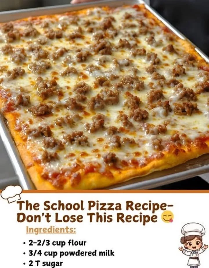 Delicious homemade school pizza recipe step-by-step