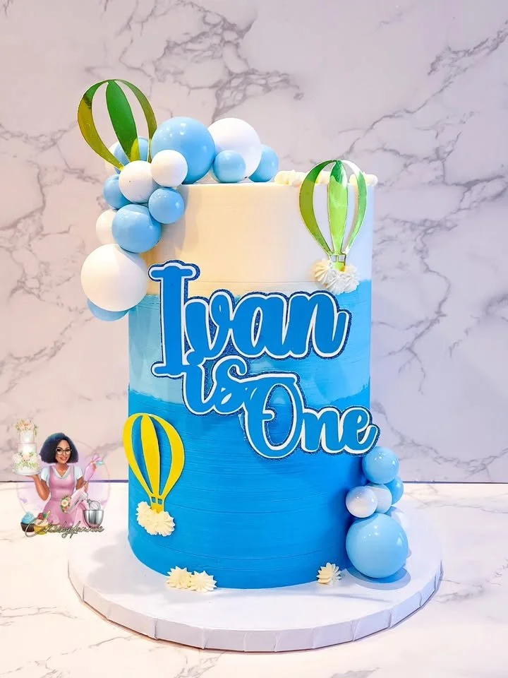 Up-themed ONE-derful birthday party decorations and balloons