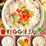 A colorful array of fresh vegetables served with a delicious veggie dip.