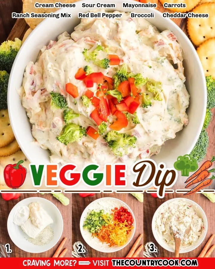 A colorful array of fresh vegetables served with a delicious veggie dip.