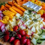 Colorful appetizer platters featuring delicious bites for entertaining guests