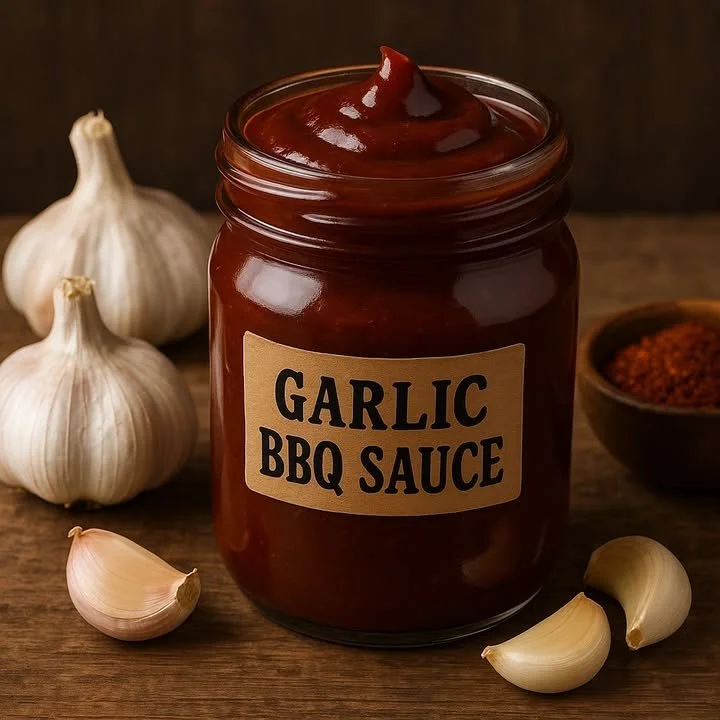 Delicious homemade garlic BBQ sauce in a bowl, ready for grilling.