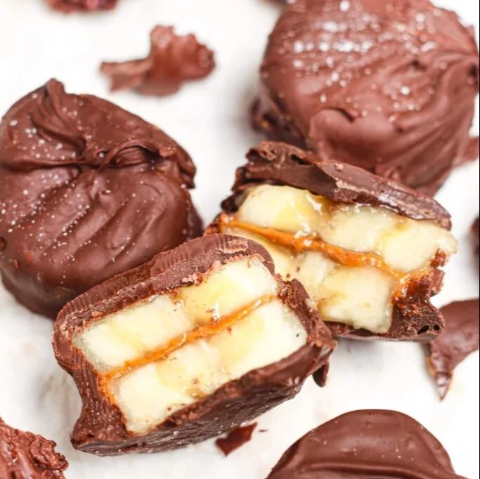 Delicious banana bites arranged on a plate for a healthy snack option