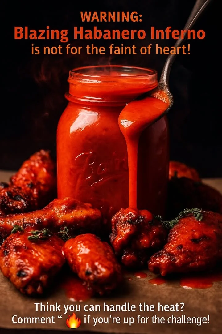 Blazing Habanero Inferno featuring fiery habanero peppers in vibrant dishes
