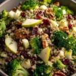 Delicious Broccoli Apple Quinoa Salad with fresh ingredients and vibrant colors