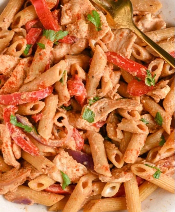Delicious Cajun Chicken Pasta with creamy sauce and spices