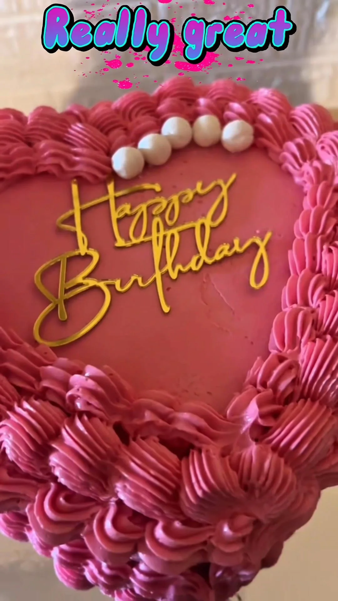 Colorful cake design showcasing intricate patterns and decorations