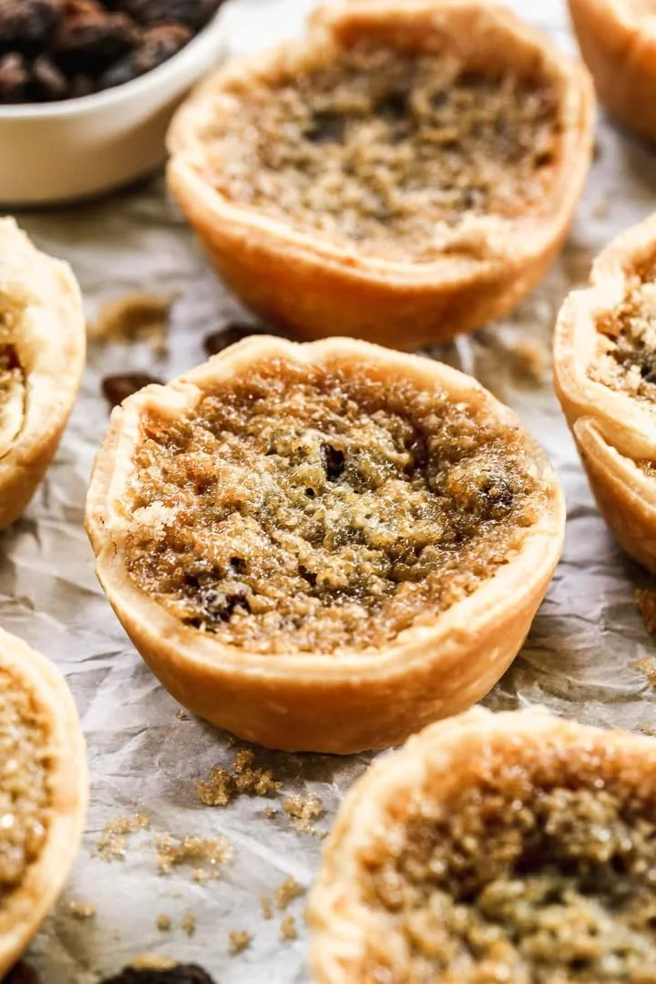 Delicious Canadian butter tarts showcasing a flaky crust and rich filling