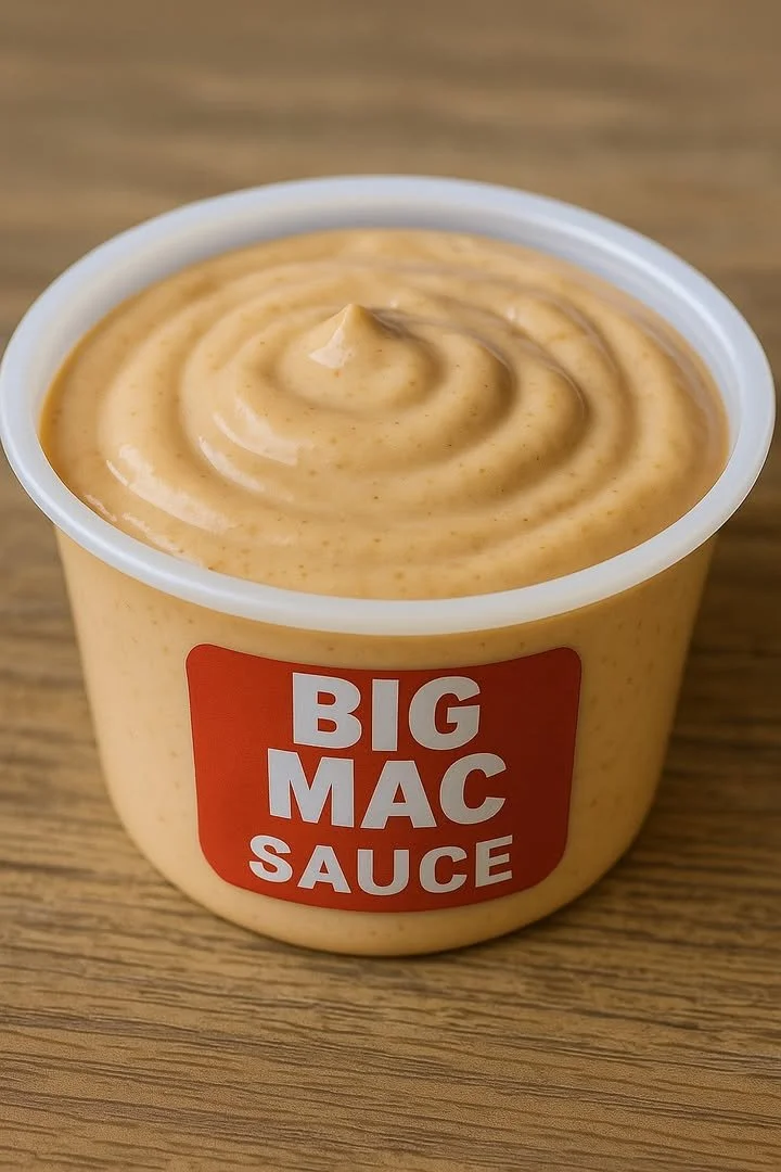 Delicious homemade Big Mac sauce in a bowl for burgers
