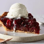 Delicious Cranberry-Fudge Pie served on a festive table