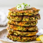 Crispy Zucchini Fritters 2 Crispy Zucchini Fritters