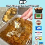 Delicious stuffed mushroom dip served in a bowl with toast for dipping