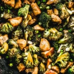 Delicious chicken broccoli stir fry served in a bowl with vibrant vegetables