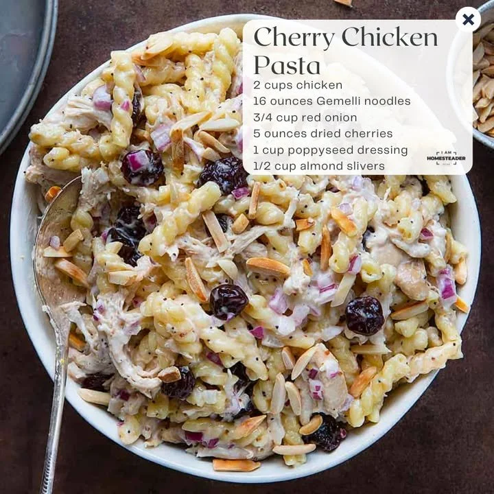 Ensalada de pollo con cereza, un platillo fresco y delicioso