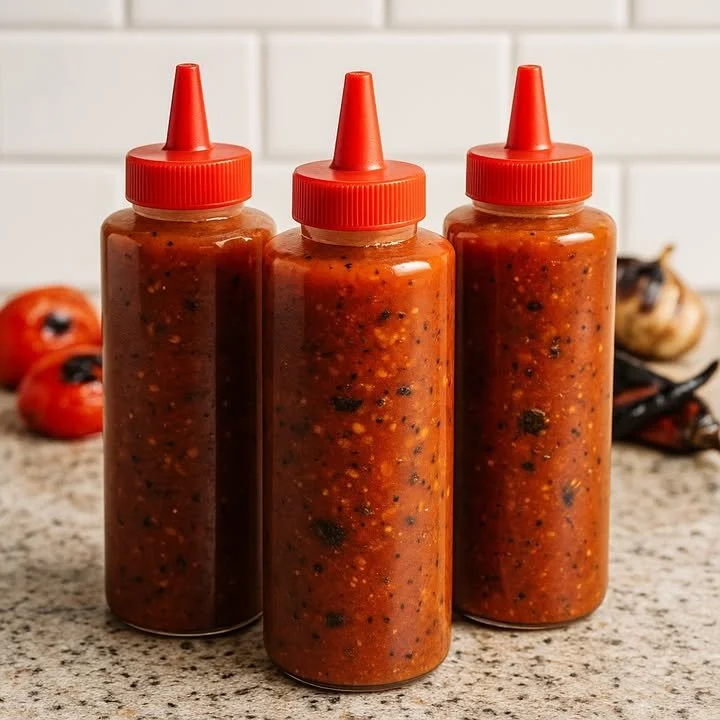 Fiery Charred Tomato Red Salsa with fresh ingredients and vibrant colors.